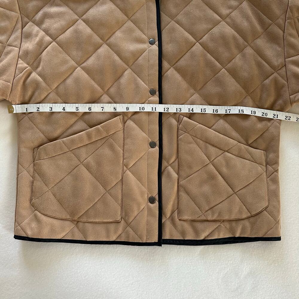 Z Supply Quilted Puff Lightweight Jacket Tan Color Size S - Picture 10 of 12